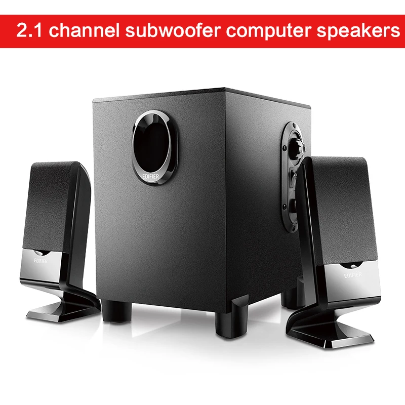 2.1-channel Subwoofer Speaker R101BT Home Desktop Computer/TV Speaker Wireless Bluetooth 5.0 Speaker with AUX Tone Knob