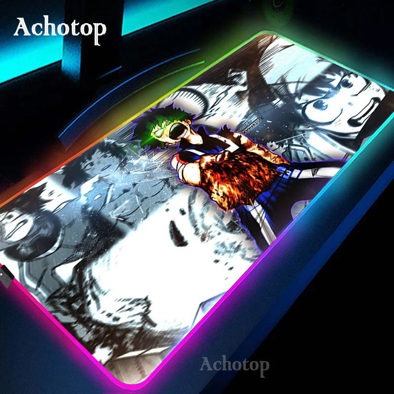 

Игровой коврик для мыши My Hero Академия RGB, компьютерный геймерский коврик для мыши, большой коврик для мышки в стиле аниме, большой коврик для ...