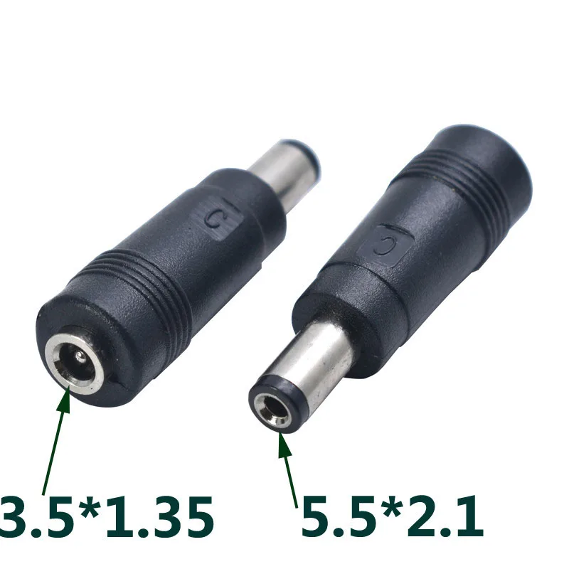 1pcs 5.5x2.1 mm male jack to 3.5*1.35 4.0*1.35 4.0*1.7 female plug DC 5.5*2.1mm female to male Power Connector Adapter Laptop