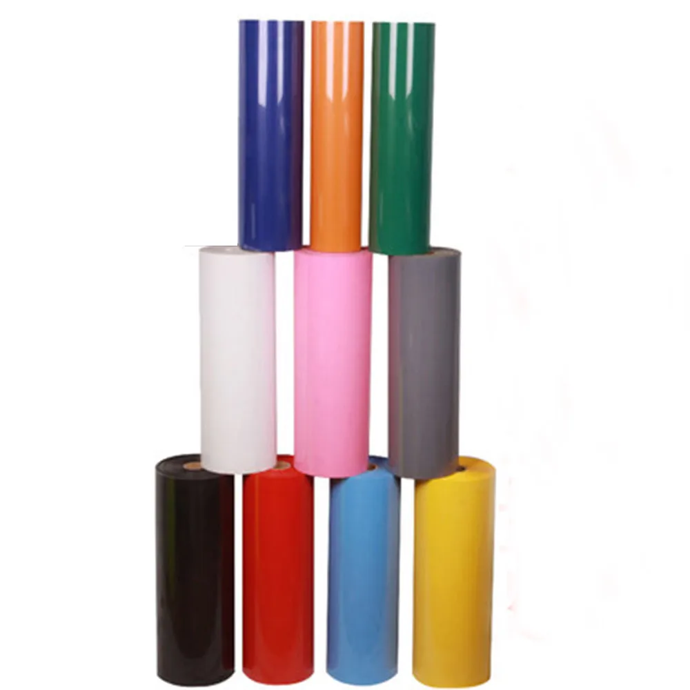 

SUNICE 0.3x10m PU HTV, Heat Transfer Vinyl Iron on Transfer Film, Heat Pressing for T-shirts Garments, 10 Colors to Choose