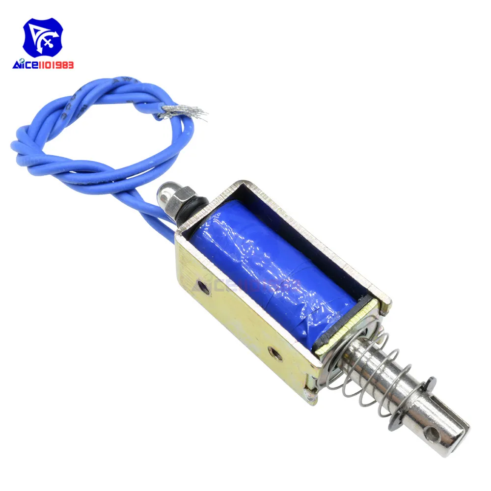 JF-0530B Elektromagnet DC 6V/12V/24V 300mA 5N/10mm Präziser Pull-Push-Typ Linearer Bewegungsmagnet mit Kabel – Detail 15