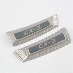 For Mazda CX-3 CX3 2015 2016 2017 2018 2PCS Stainless Steel Back Door Door Sill Cover Trim Sticker Car Styling Accessories 2PCS