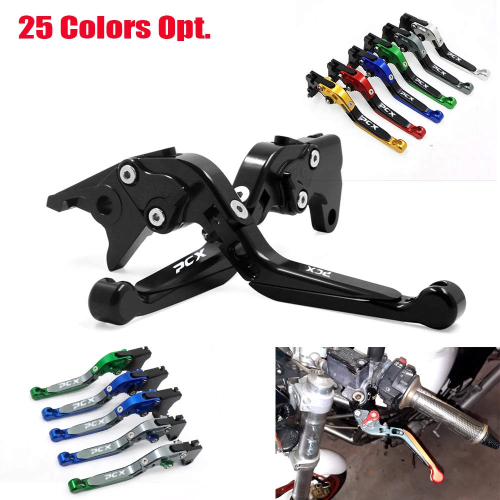 For HONDA PCX125 PCX150 PCX 160 Motorcycle Adjustable Extendable Folding Brake Clutch Levers PCX 125 PCX 150 PCX160 Handle lever