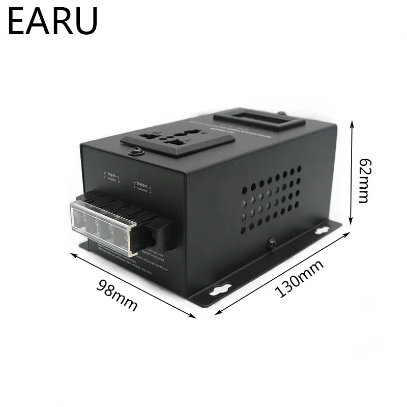 Imagem -02 - Scr Silicone Regulador de Tensão Eletrônico Aquecedor de Temperatura Ventilador Motor Velocidade Controlador Escurecimento Dimmer Termostato Ac0220v 10000w