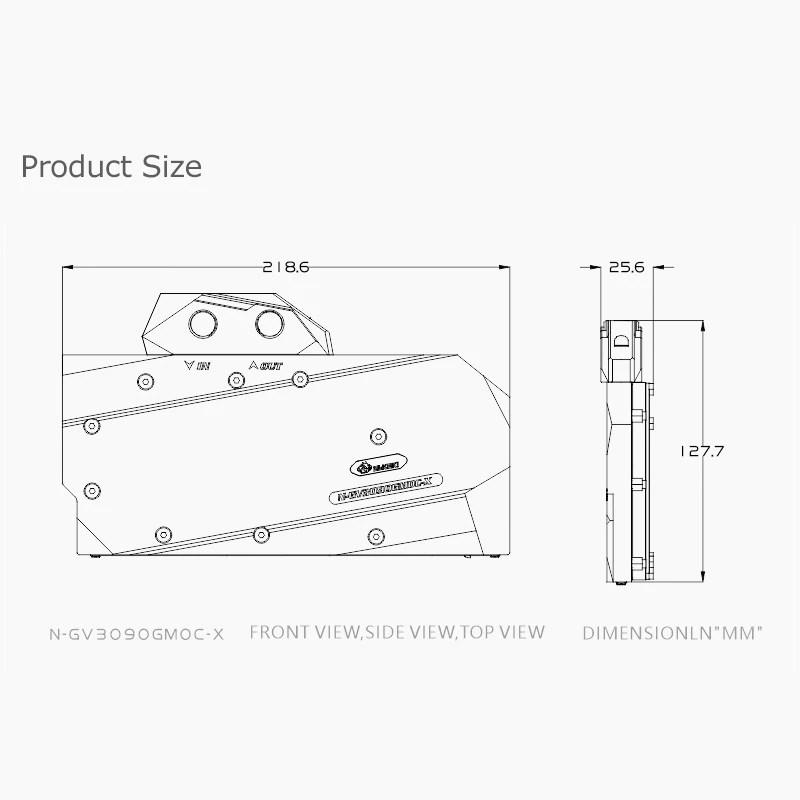 Bykski Water Block per GIGABYTE Geforce RTX 3080/3090/3080Ti GAMING OC/EAGLE/Vision/ Turbo dispositivo di raffreddamento della scheda grafica, N-GV3090GMOC-X