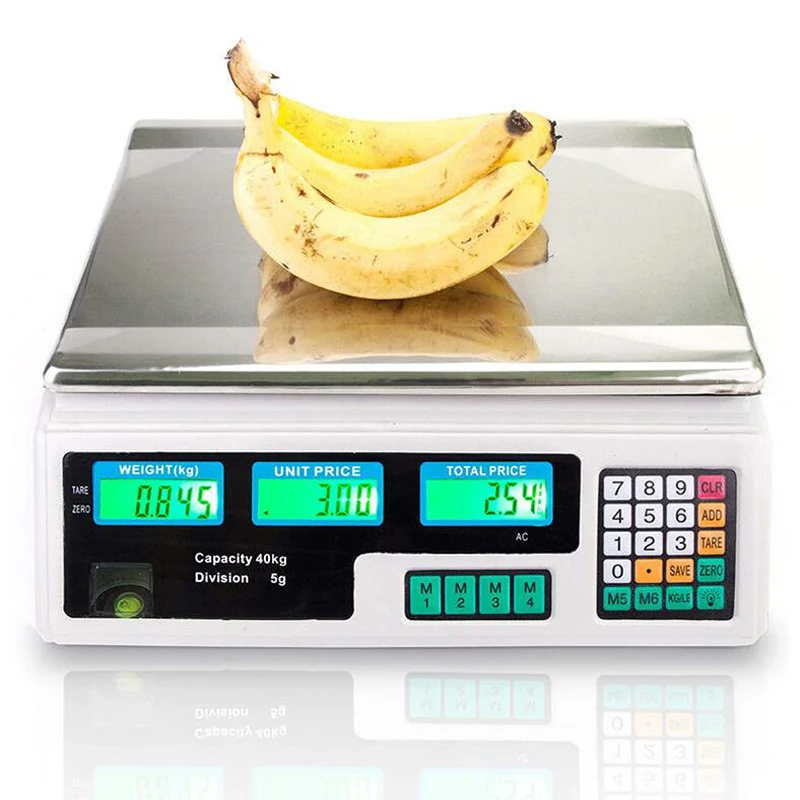 

2g-40kg / 5g Portable Electronic Scale Post Food Weighing Kitchen Scale LED Electronic Scale Precision Measuring Tool