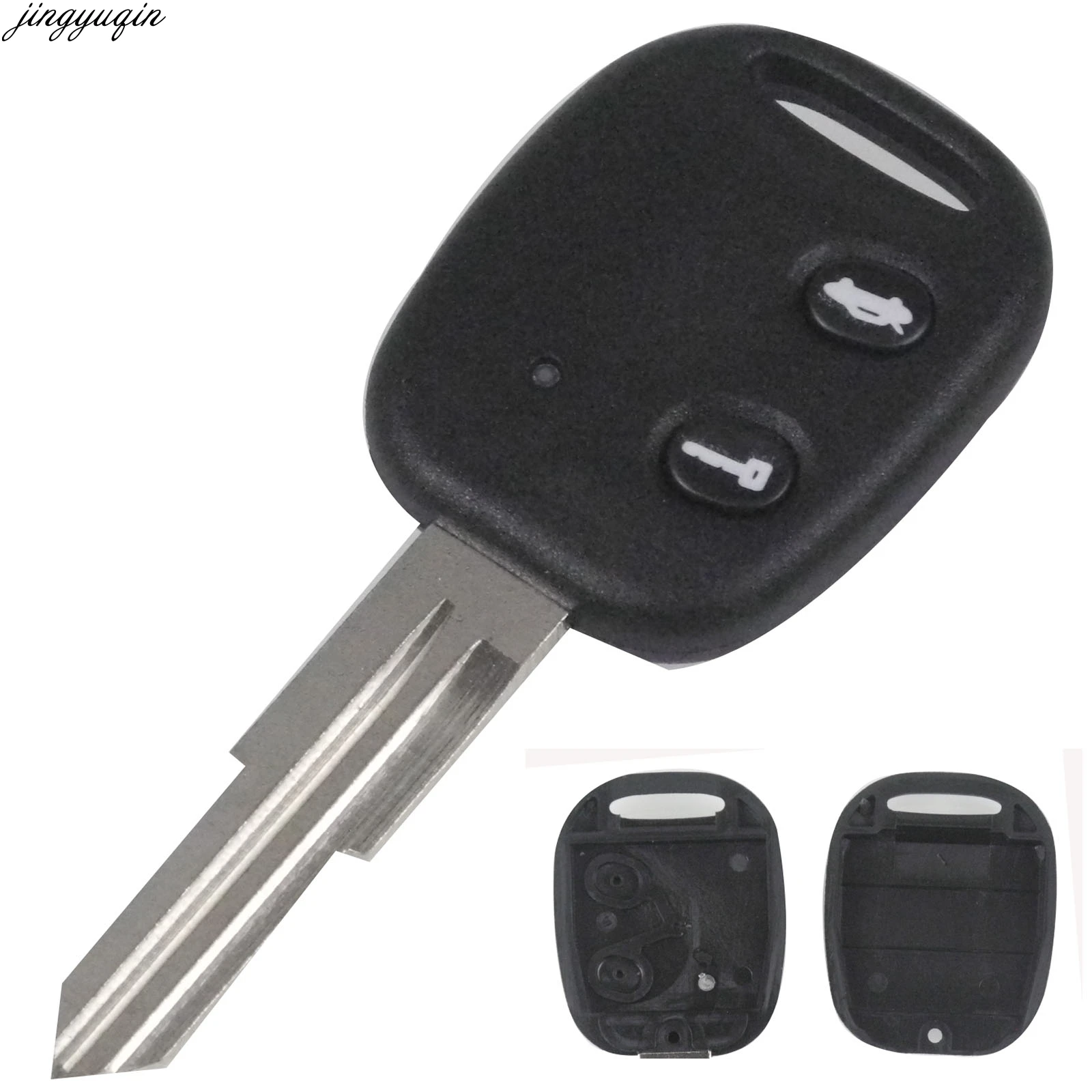 

Jingyuqin 10Pcs/lot for CHEVROLET Epica Remote Key 2 Buttons Uncut Blade Blank Key Shell