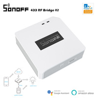 Sonoff RF Bridge R2 433 RF Smart Home Remote Control Via Ewelink APP Remote to WiFi Wireless Remote Works with Alexa Google Home