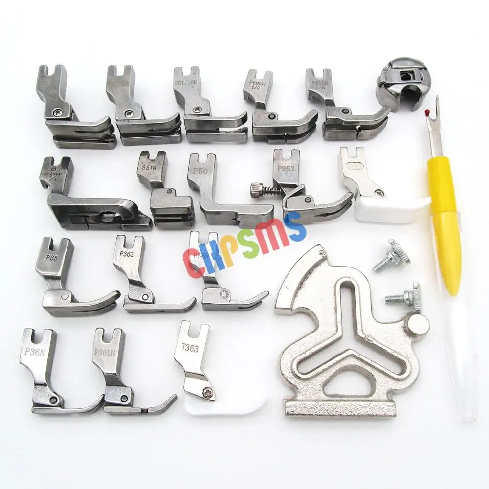 16 PIECE PRESSER FOOT SET FOR JUKI DDL-5550 DDL-8700 BROTHER DB2-B737 755 757 SINGLE NEEDLE