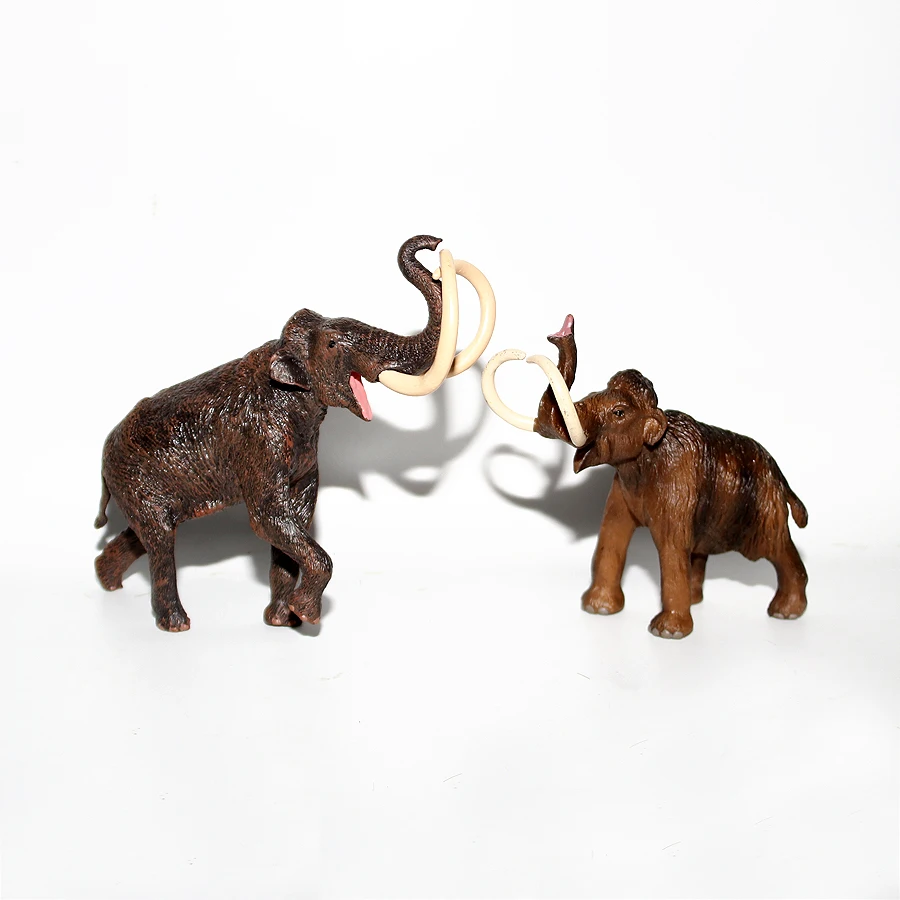 Realistic Wild Animal Mammoth African Elephant Family Miniature Elephant Animal Model for Collection Science Educational Toys