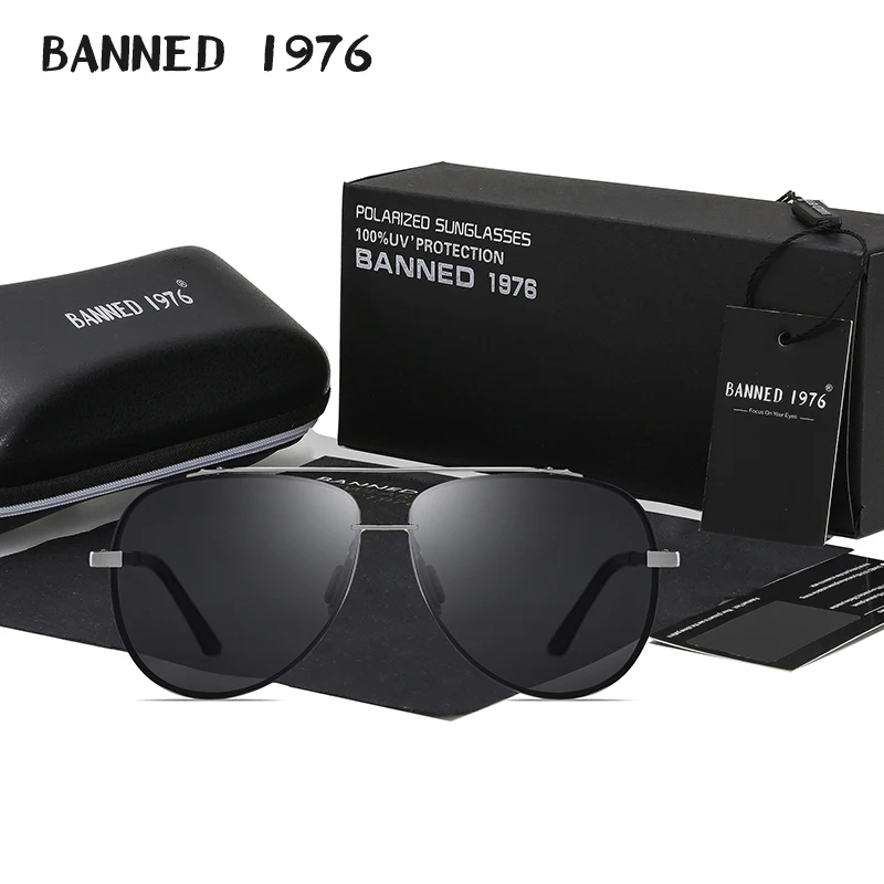 Hd Gepolariseerde Grote Mannen Shades Metalen Frame Luchtvaart Mannelijke Zonnebril Designer Mannen Oculos Hoge Kwaliteit Óculos Vintage Zonnebril