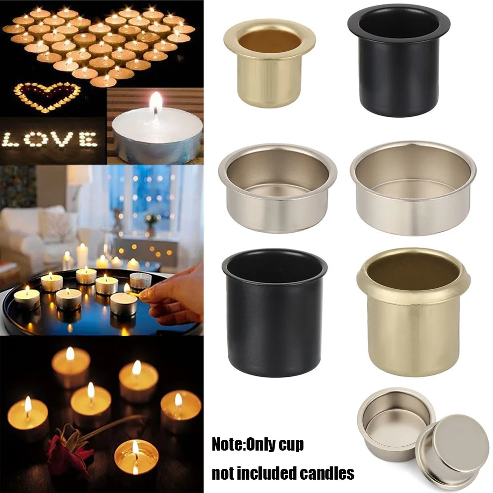 Weddings Home Decoration Ornament Tapered Wax Making Candle Cups Metal Candle Craft