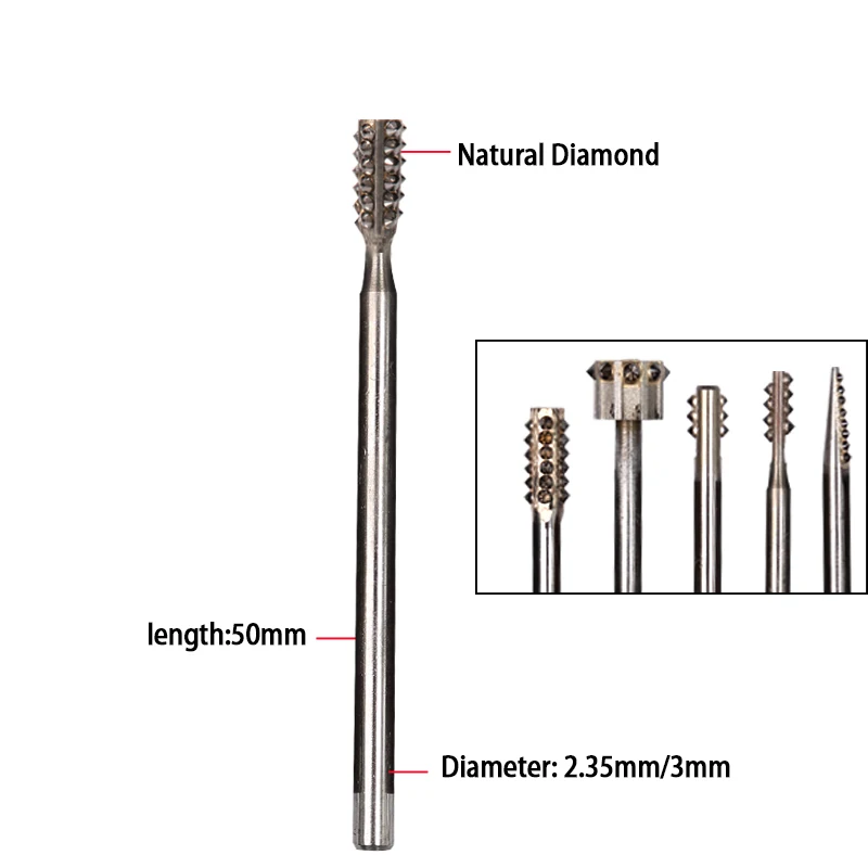 YUHE Natural Diamonds Mace Point Tools Used in Flywheel Machine for Engraving Jewelry Background Texturing Tools