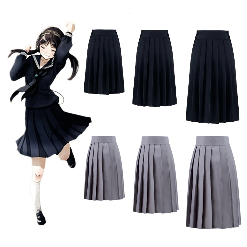 Elastic Waist Uniform College Costume School Girl Jk School Uniformsshort Skirt Pleated Skirt Sailors Girls Clothing Xs-5xl