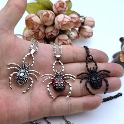 Fashion Black Jewelry Spider Dripping Oil Starscream Pendant Pendant Necklace Gothic Lady Gift