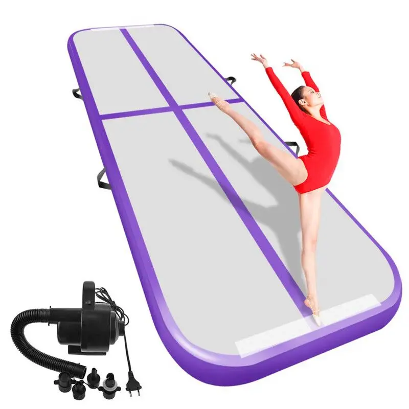 

Inflatabel Air Gymnastics Mat, Training Mats, 4 Inches Thickness, Yogo Floor, Cheerleading, Landing with a Pump, Free Shipping