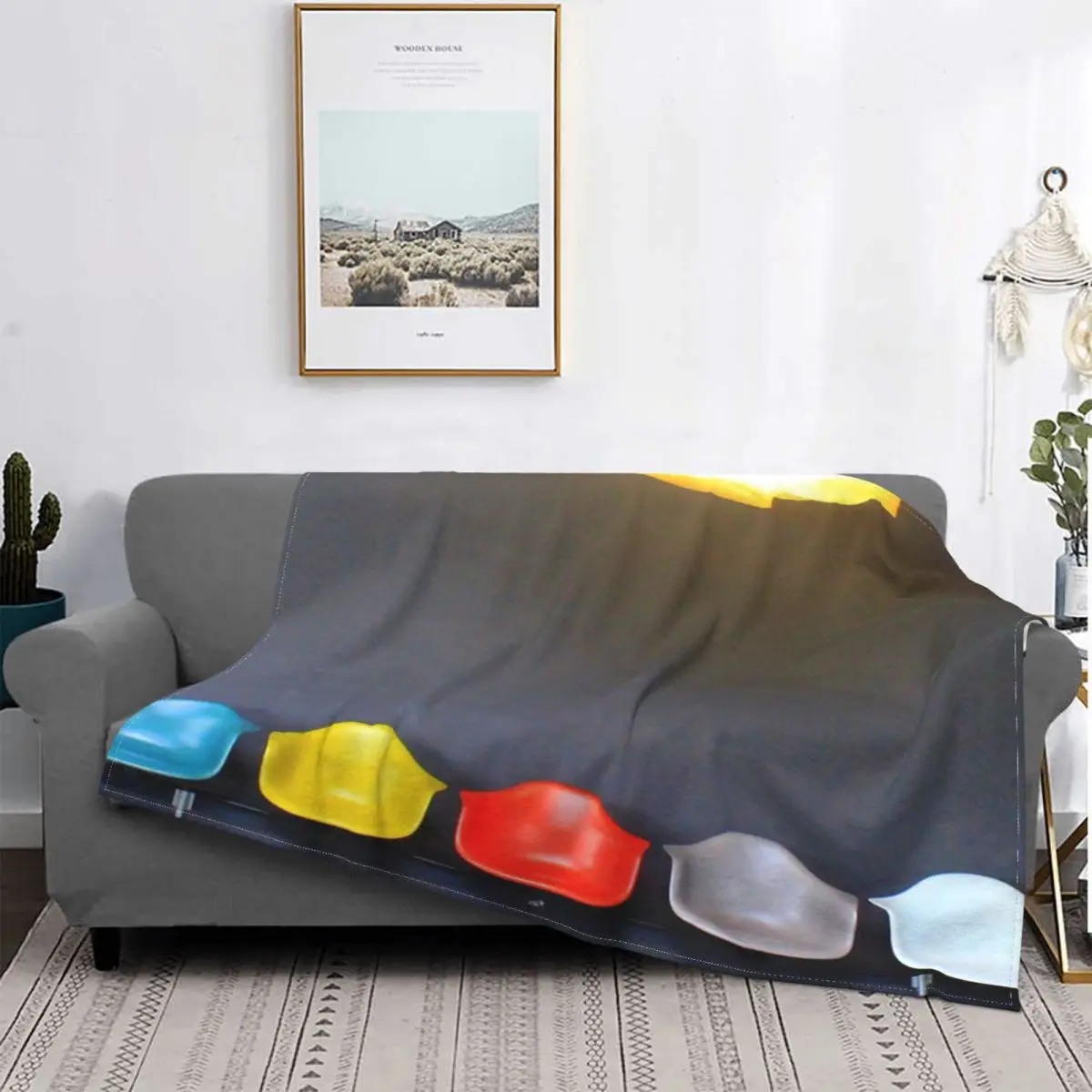 

Asientos de colores y manta ligera loca, colcha a cuadros para cama, sofá, funda para cama, manta de Picnic