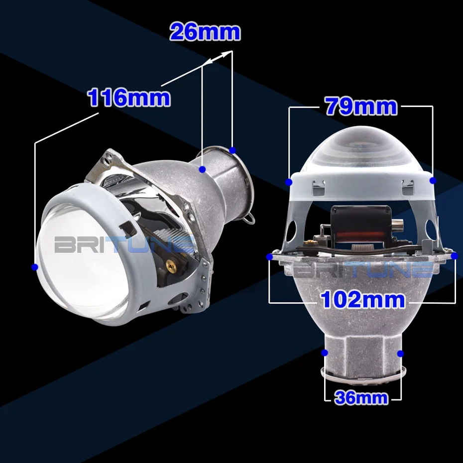 Headlight Lenses Bi-xenon Projector HID 3.0 Upgrade for Hella H7 D2S D2H Xenon Halogen LED Bulbs Tuning Car Accessories Style