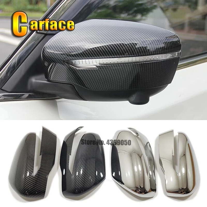 For Nissan Qashqai J11 Rogue X-Trail T32 2014 2015 2016 2017-2020 Car Styling Chrome Rearview Mirror Exterior Covers Accessories