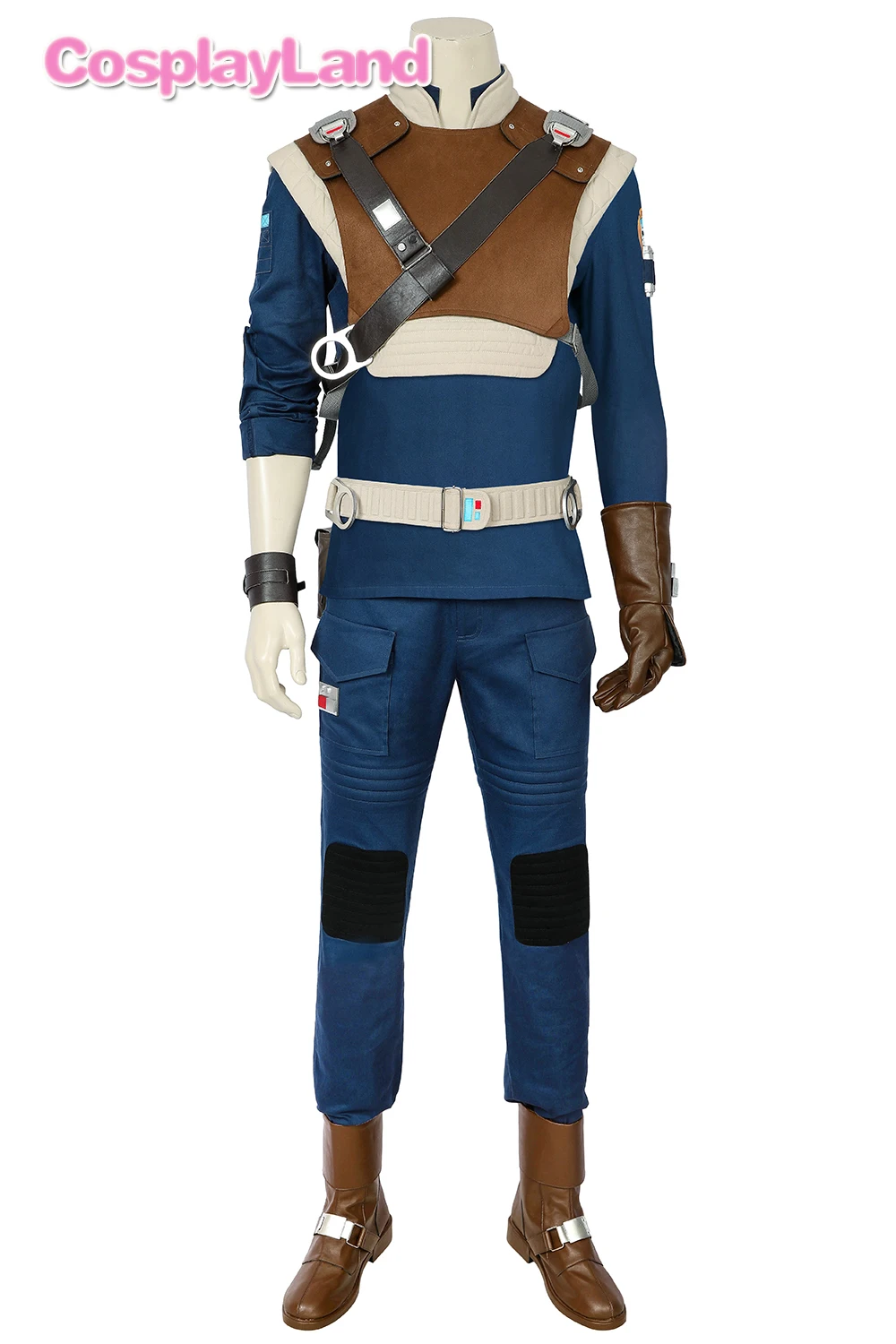 StarWars Jedi Fallen Order Cal Kestis Cosplay Costume Halloween Party Costumes Super Men Battle Suit Costume