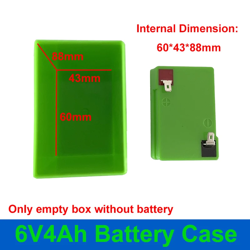 6V 4Ah schowek 6V 4Ah obudowa baterii Fit 6 sztuk 18650 komórek 6.4V 7.2V 4Ah 6Ah uchwyt taśmy z niklu 2S 8A BMS dla DIY akumulator