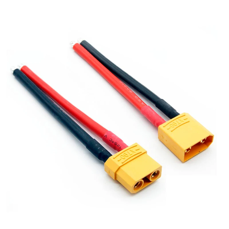 XT90 Male plug XT90 Female plug Connectors With 10AWG Silicone Wire 10CM For RC Lipo Battery Airplane Drone