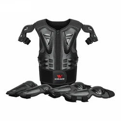 Body Protection Suits for Kids, Motocross Armor Vest, Skiing Suits, Elbow and Knee Care, Boys and Girls, Children and Youth