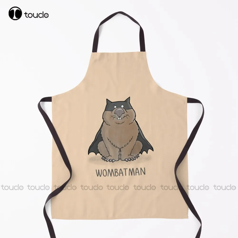 Wombatman Wombat Animals Superhero Australia Apron Aprons Man For Women Men Unisex Adult Garden Kitchen Household Cleaning Apron