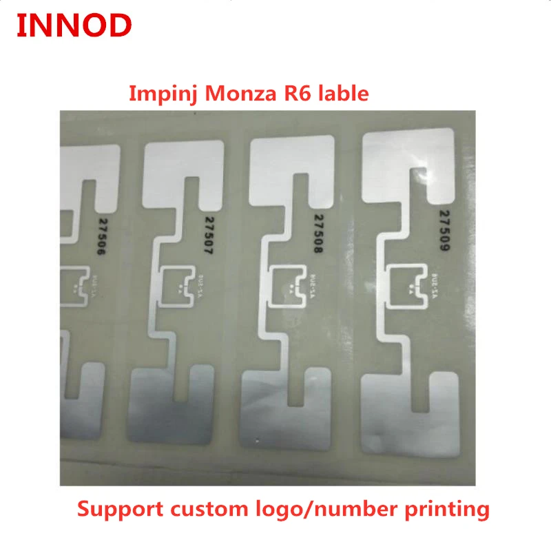 200pcs/lot best impinj Monza R6 chip long range passive uhf rfid adhesive sticker tag for sports running timing race