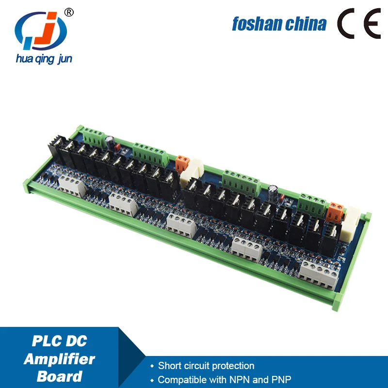 Huaqingjun 20-Channel DC Amplifier Board MOSFIT Protection Module for PLC Expansion Control