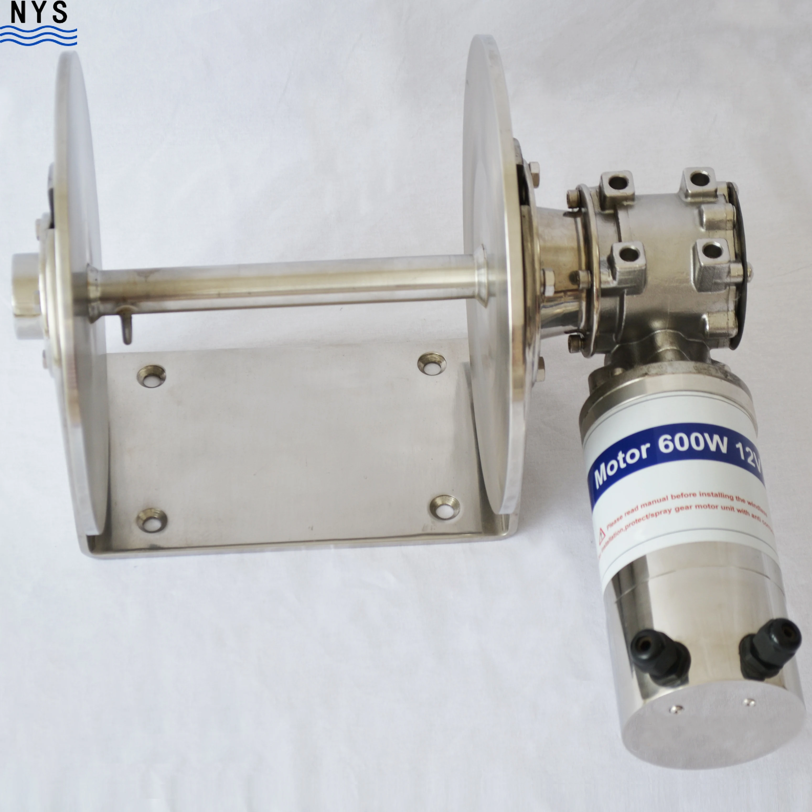 

stainless steel drum winch electric drum winch 600W 12V/24V
