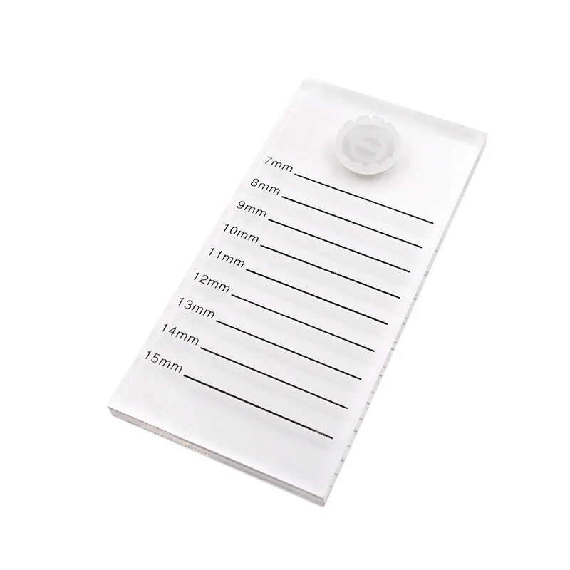 1pc Acrylic Double-sided Grafting Eyelash Scale Eyelash Board Scale Plate Eyelashes Extension Showcase Tool with One Blossom Cup