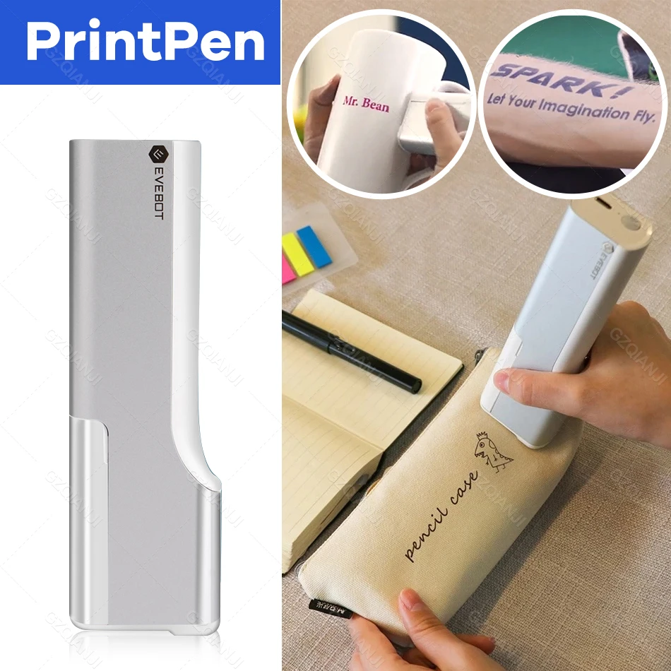 EVEBOT Printpen Food-Specific Handheld Printer Bread Coffee Milk Tea Biscuit Pattern Logo Smart Portable Mini Small Print