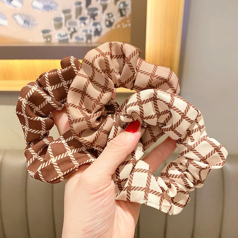 1Pcs Leopard Women Hair Accessories Ladies Hair Tie Lady Scrunchies Ponytail Hair Female Girl Holder Rope