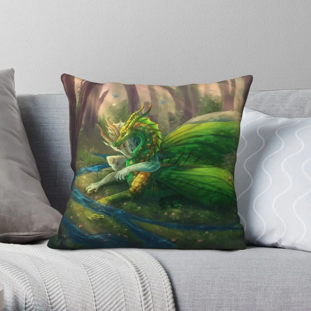 Wings Of Fire Sundew Willow Square Pillowcase Polyester Linen Velvet Printed Zip Decor Throw Pillow Case Room Cushion Cover