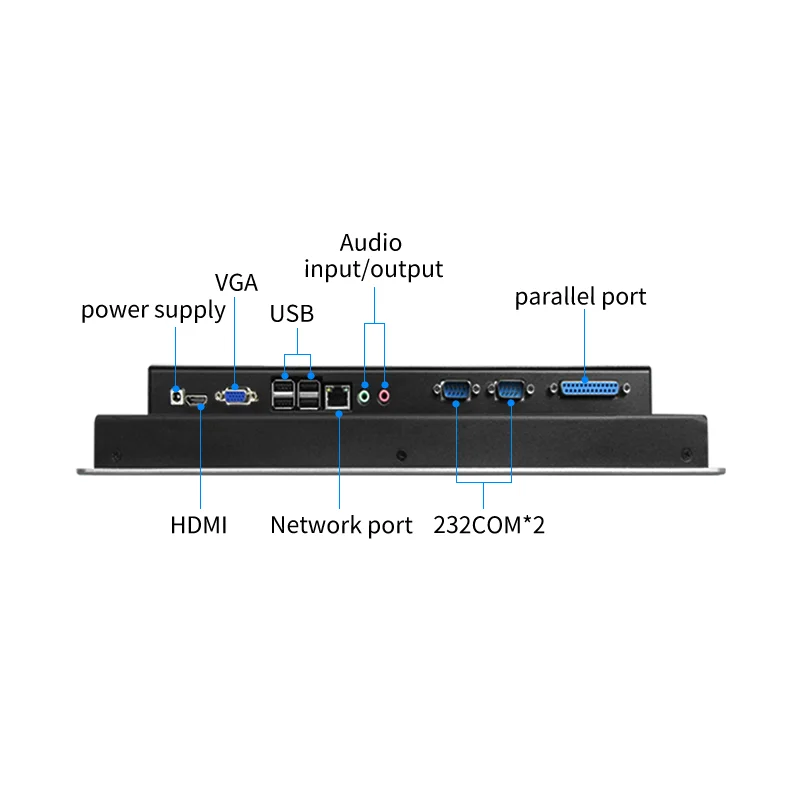 10.4 12.1 15-calowy przemysłowy panel monitora AIO Pojemnościowy ekran dotykowy z HDMI VGA WIFI Tablet Komputer IP65 wodoodporny