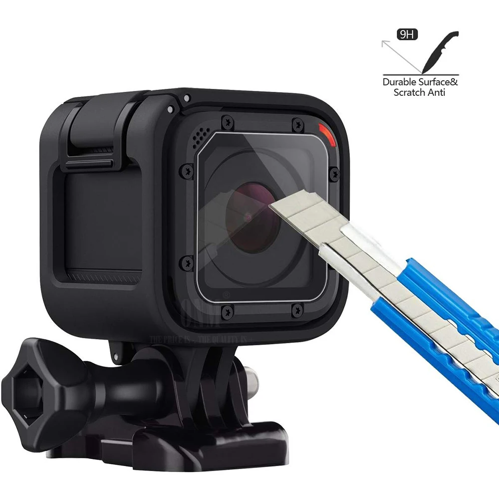 Protecteur d\'objectif en verre pour GoPro, film de protection contre les rayures, accessoires Go Pro, Guatemala, Fore4 Session, Fore5 Session