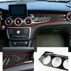 Carbon Fiber Dashboard Center Console Air Condition Panel Decoration For Mercedes cla250 w117/gla x156/220 /CLA 45 LHD