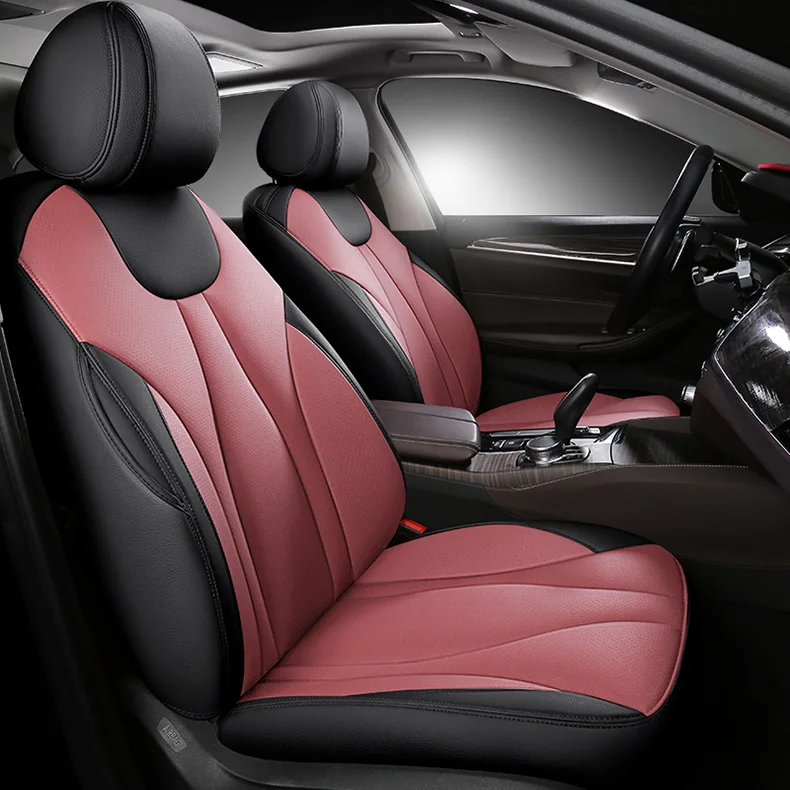 custom cowhide Leather car seat cover 7 seats for auto Nissan Patrol y62 y60 y61 Quest All 3 Row 7 Seats Car Seat Cover Cushion