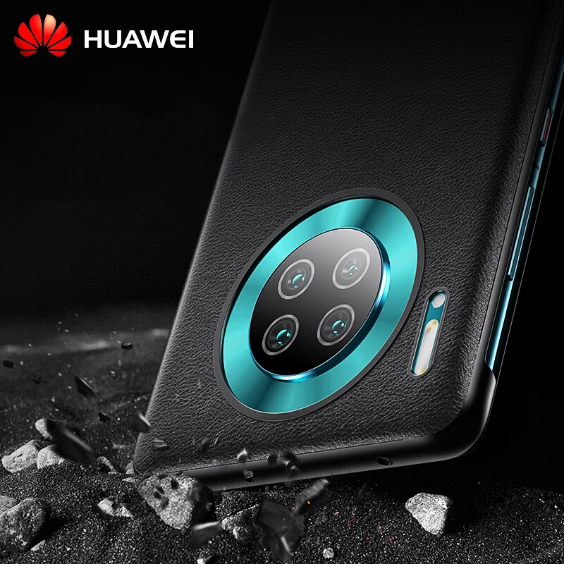 Imagem -05 - Capa Huawei Mate 30 Pro Original Huawei Mate 30 Capa de Silicone Couro Flip Capa Inteligente 360 à Prova de Choque Luxo Qualidade Superior Negócio