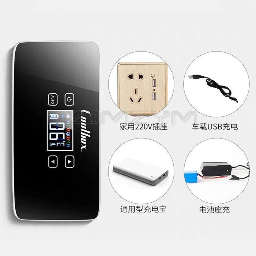 Borsa termica portatile per insulina borsa termica per insulina diabetica Display digitale Mini frigorifero frigorifero per auto scatola per medicina del ghiaccio