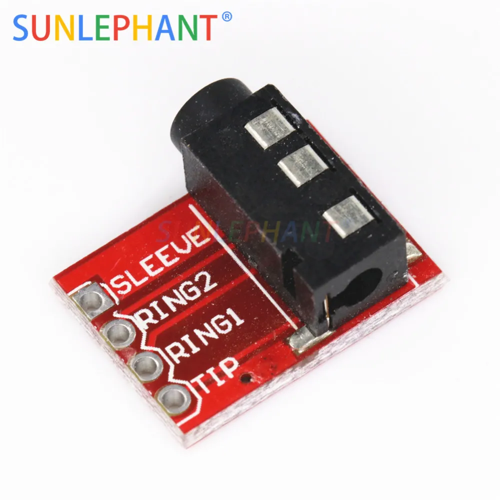 TRRS 3.5mm audio jack MP3 stereo headphone video microphone interface module