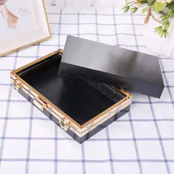 63HC Rectangle Metal Frame Box Purses Handles for DIY Handbags Evening Bag Clutch Accessories