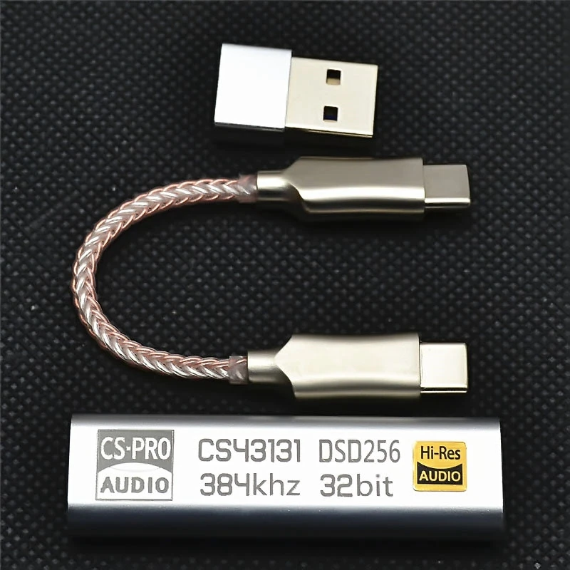 Imagem -03 - tipo c a 3.5 mm Dsd256 para Android Adaptador Amplificador de Fone de Ouvido Dac Portátil Usb Cirrus Lógica Alta Fidelidade para Ios Win10 pc