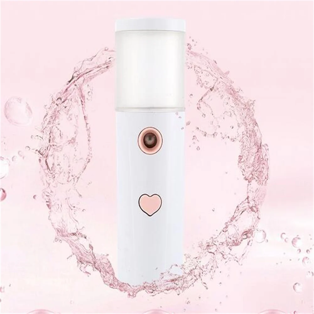 Mini Nano Mist Sprayer Cooler Facial Steamer Humidifier USB Rechargeable Face Moisturizing Nebulizer Portable  Skin Care Tools