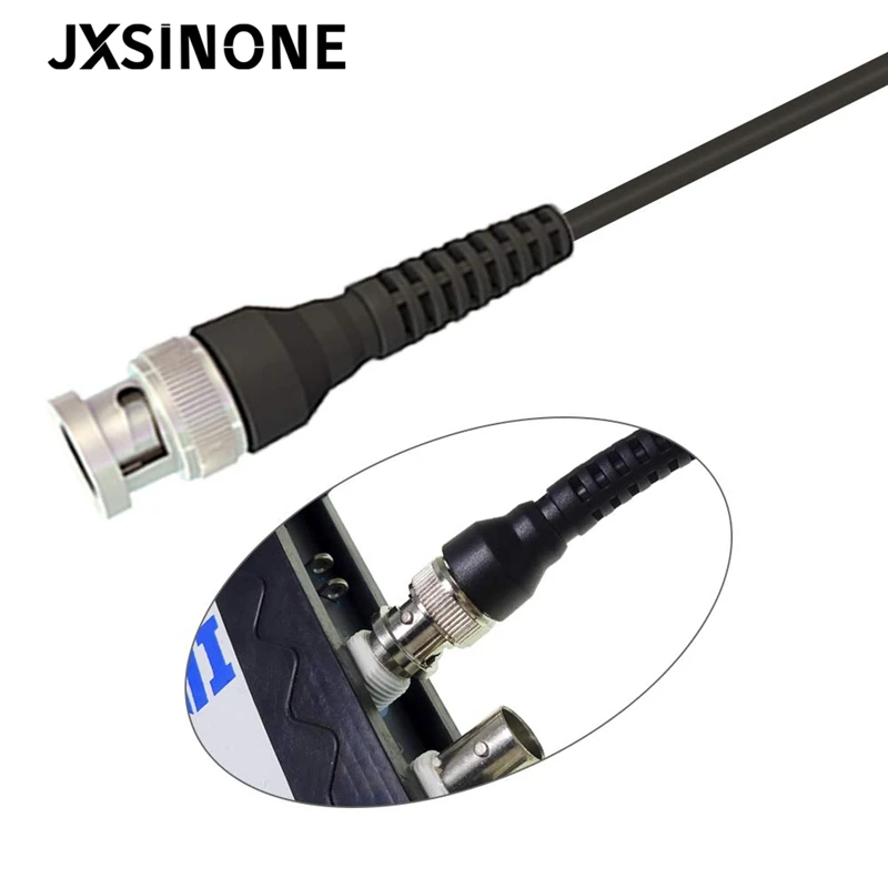 JXSINONE P1007B BNC Q9 Male Plug To Dual test hooks clips probe test lead Cable for Oscilloscope Signal Generator