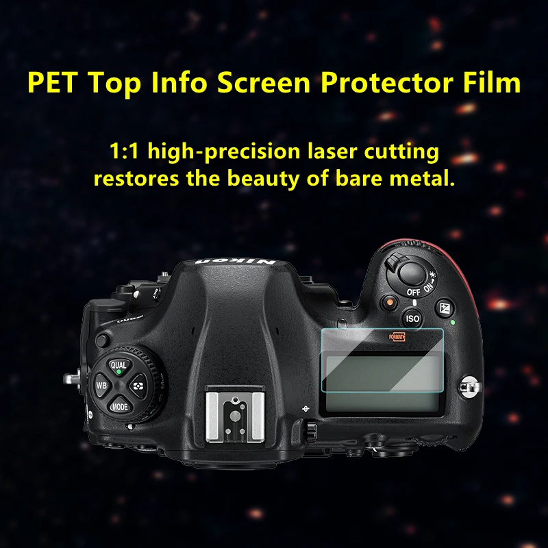 Защитное стекло для камеры D850, самоклеящаяся пленка для основного ЖК-дисплея и камеры Nikon D850 D500