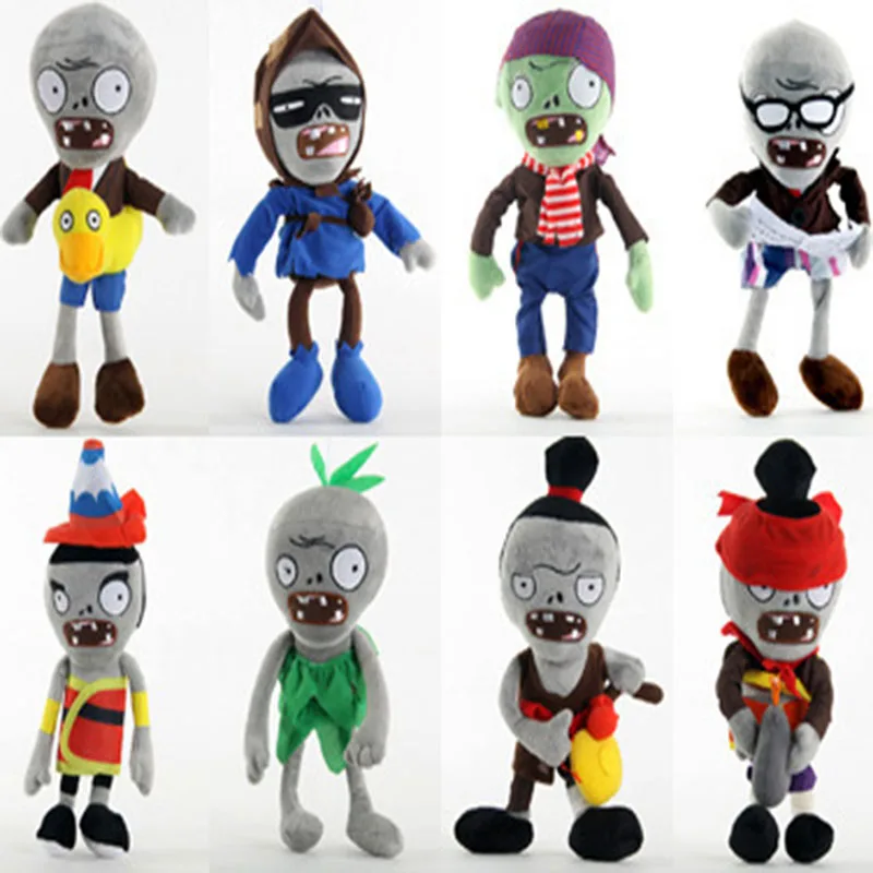 41 estilos 30cm plantas vs Zombies Cosplay juguetes de peluche sombreros PVZ pato pirata Zombie juguetes de peluche muñeca juego figura juguete para niños regalo