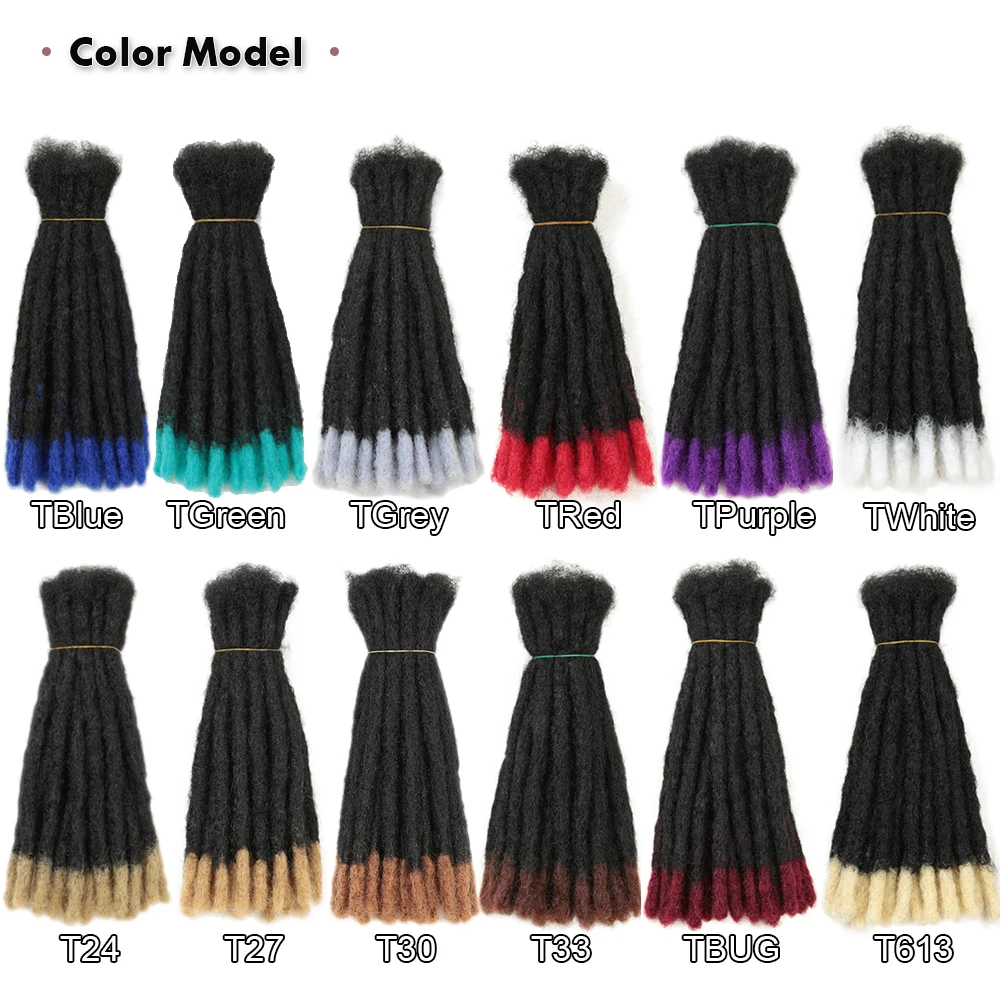 Handmade Dreadlocks  Synthetic Wigs Extensions Black Reggae Wig Crochet Braiding Hair For Afro Women And Men Hair Expo City image 4
