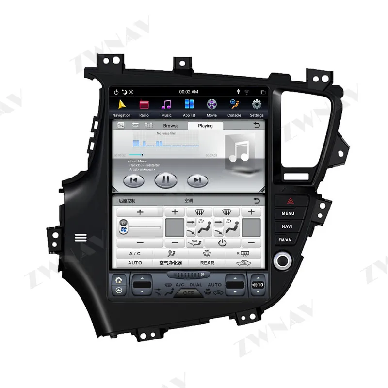 Per KIA Optima K5 2010 2011 2012 2013 Tesla style Android 9.0 lettore multimediale per auto GPS Navi radio Audio BT unità principale a grande schermo